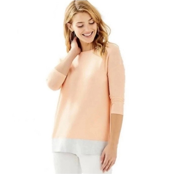 Lilly Pulitzer Sweaters - EUC Lilly Pulitzer szS Dayna Coolmax Sweater in the color Peach Flamingo…